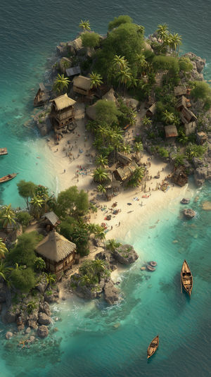 on_lockscreen's tweet card. Download this high-quality Tropical Island 4K Wallpaper wallpaper for your iPhone lock screen. Stunning tropical island 4K wallpaper featuring a palm-fringed beach village, turquoise water and wooden...