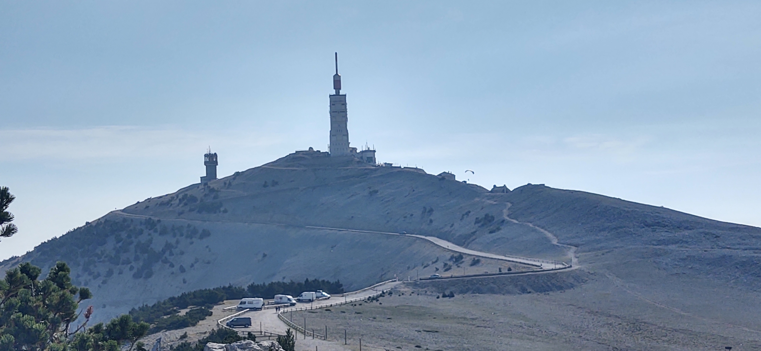 OurTourBlog's tweet card. Fancy spending the night in your motorhome high on Mont Ventoux? Free? Incredible views? Sky ablaze with stars? Oh, go on then...