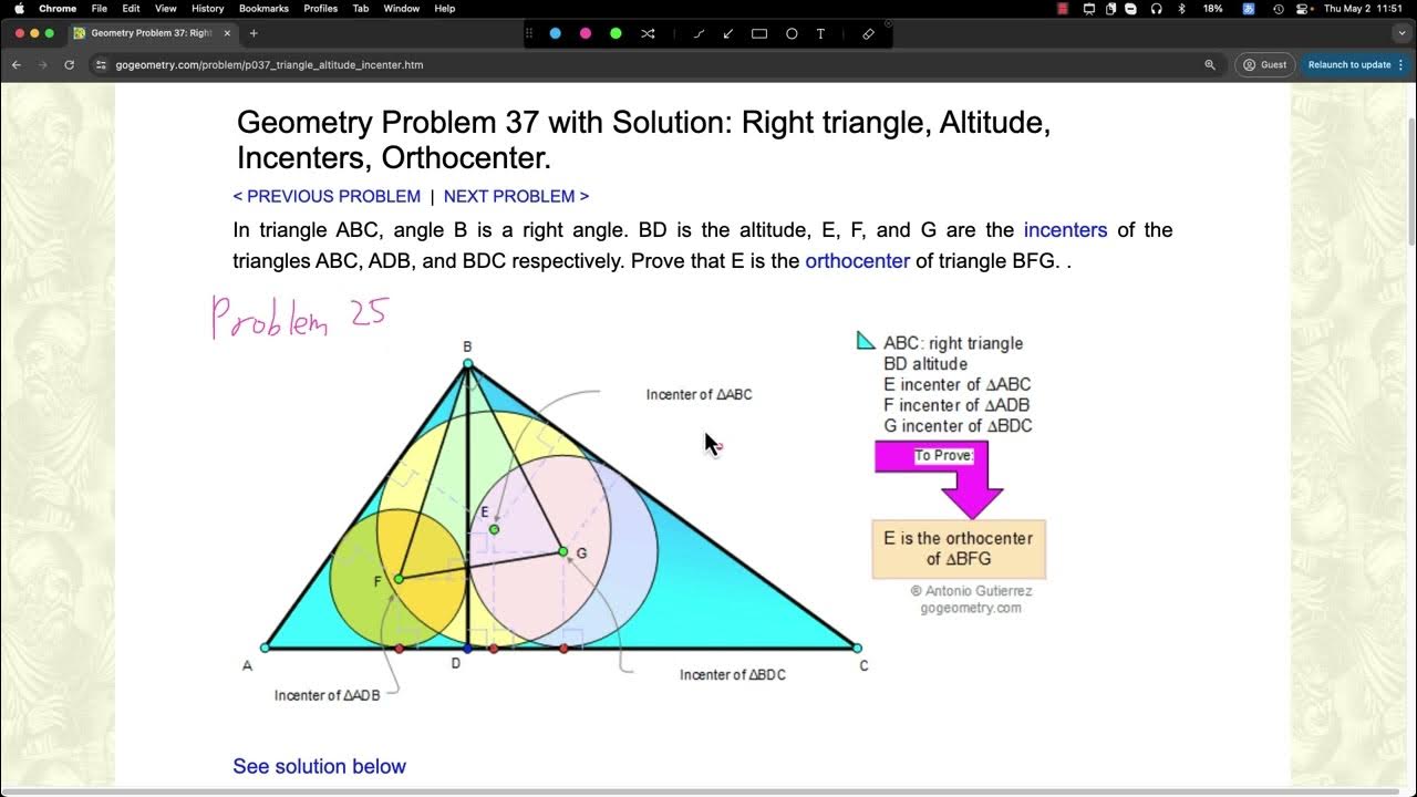 motegitomonari's tweet card. gogeometryの問題をひたすらやる#37　幾何学 geometry