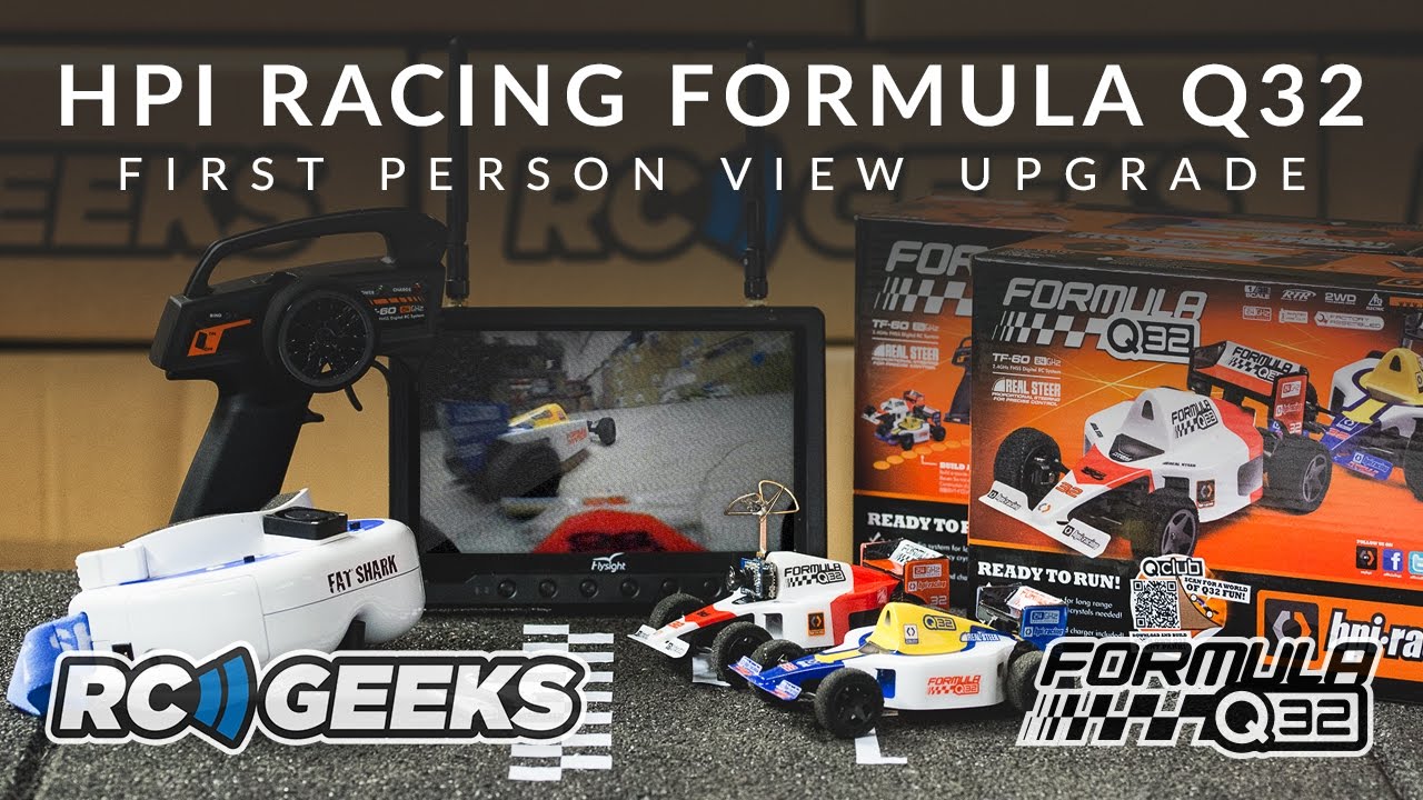 TheRCGeeks's tweet card. HPI Racing Formula Q32 : FPV and Battery upgrades