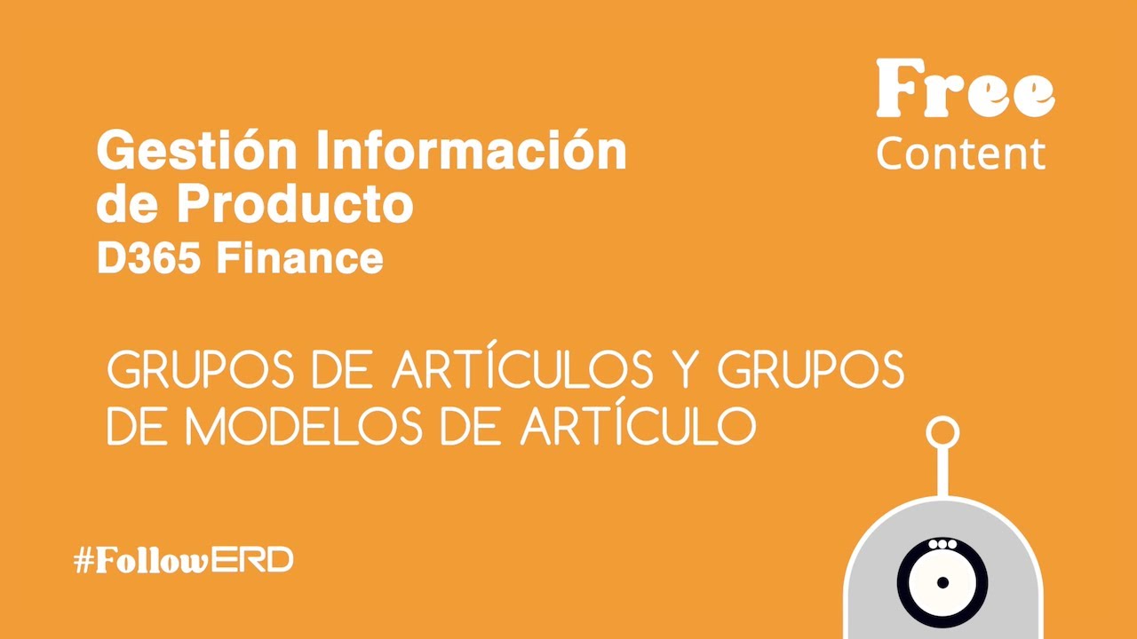 RinconDynamics's tweet card. #FollowERD 83: GRUPOS DE ARTÍCULOS Y GRUPOS DE MODELOS DE ARTÍCULO