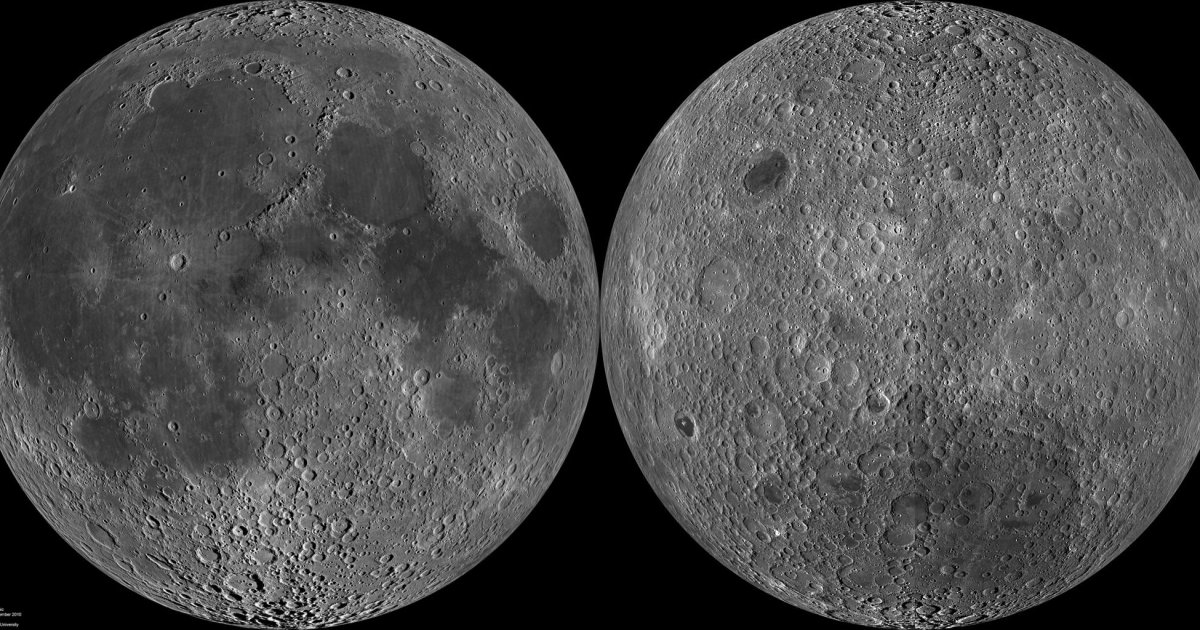 StartsWithABang's tweet card. The far side of the Moon is incredibly different from the Earth-facing side. 66 years later, we know why the Moon's faces are not alike.