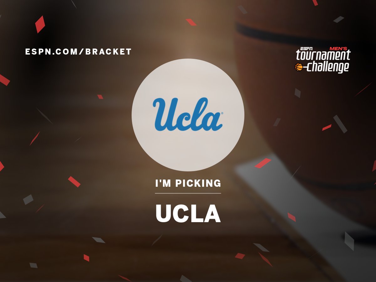 kevinpkeating2's tweet card. Congrats! Your Pick To Cut The Nets Down Is: UCLA