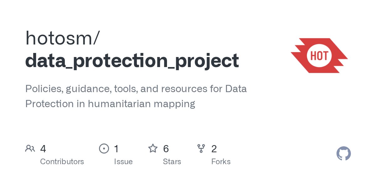 pedrito1414's tweet card. Policies, guidance, tools, and resources for Data Protection in humanitarian mapping - hotosm/data_protection_project