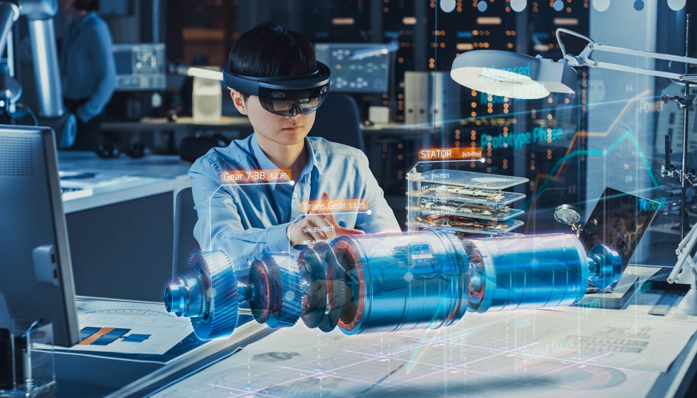 int_roboticaInd's tweet card. La digitalización industrial avanza a pasos agigantados y una de las tecnologías emergentes con mayor potencial de transformación es, sin duda, la Realidad Aumentada (RA)...