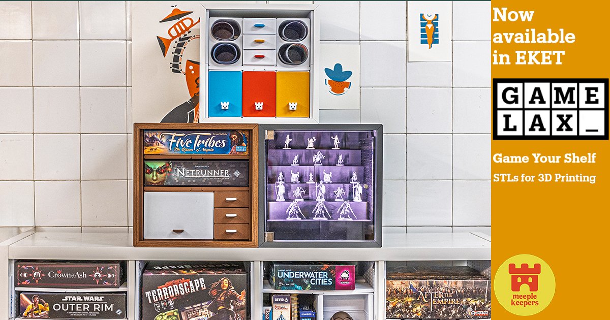 hackareatech's tweet card. Game your bookcase. Digital files to store your games in the most user friendly way with horizontal storage. Compatible with KALLAX, EKET and more! Gamelax now has more features and is compatible...