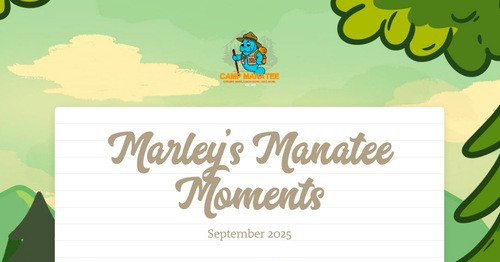 ManateeCCPS's tweet card. Marley's Manatee Moments