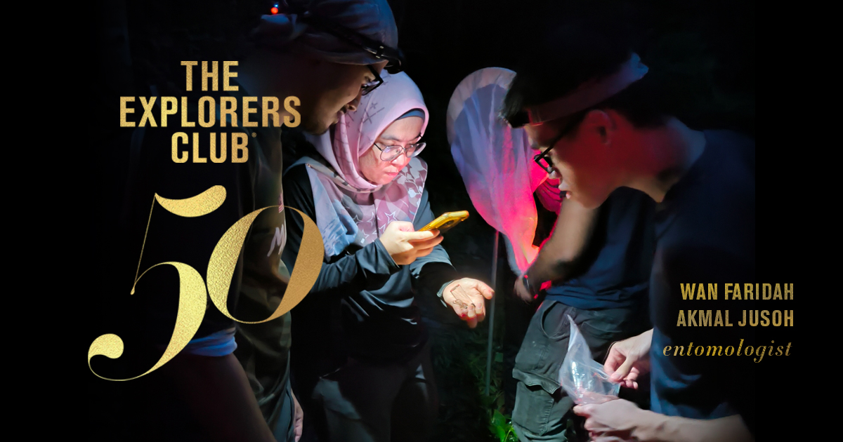 ExplorersClub's tweet card. These 50 individuals are exploring, inspiring, and creating the future - the future of the planet, life upon it, and the boundless possibilities that await us all.