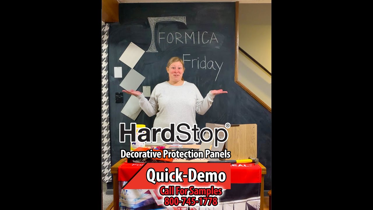 dsi_service's tweet card. Formica Friday HardStop Protection Panels Demo