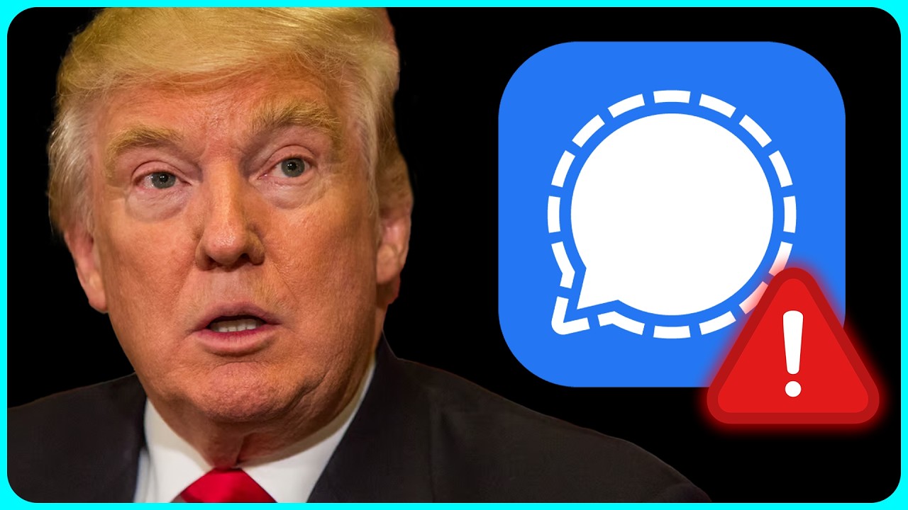 deepeddyinfosec's tweet card. Trump's Signal Clone App was Hacked in 15 minutes