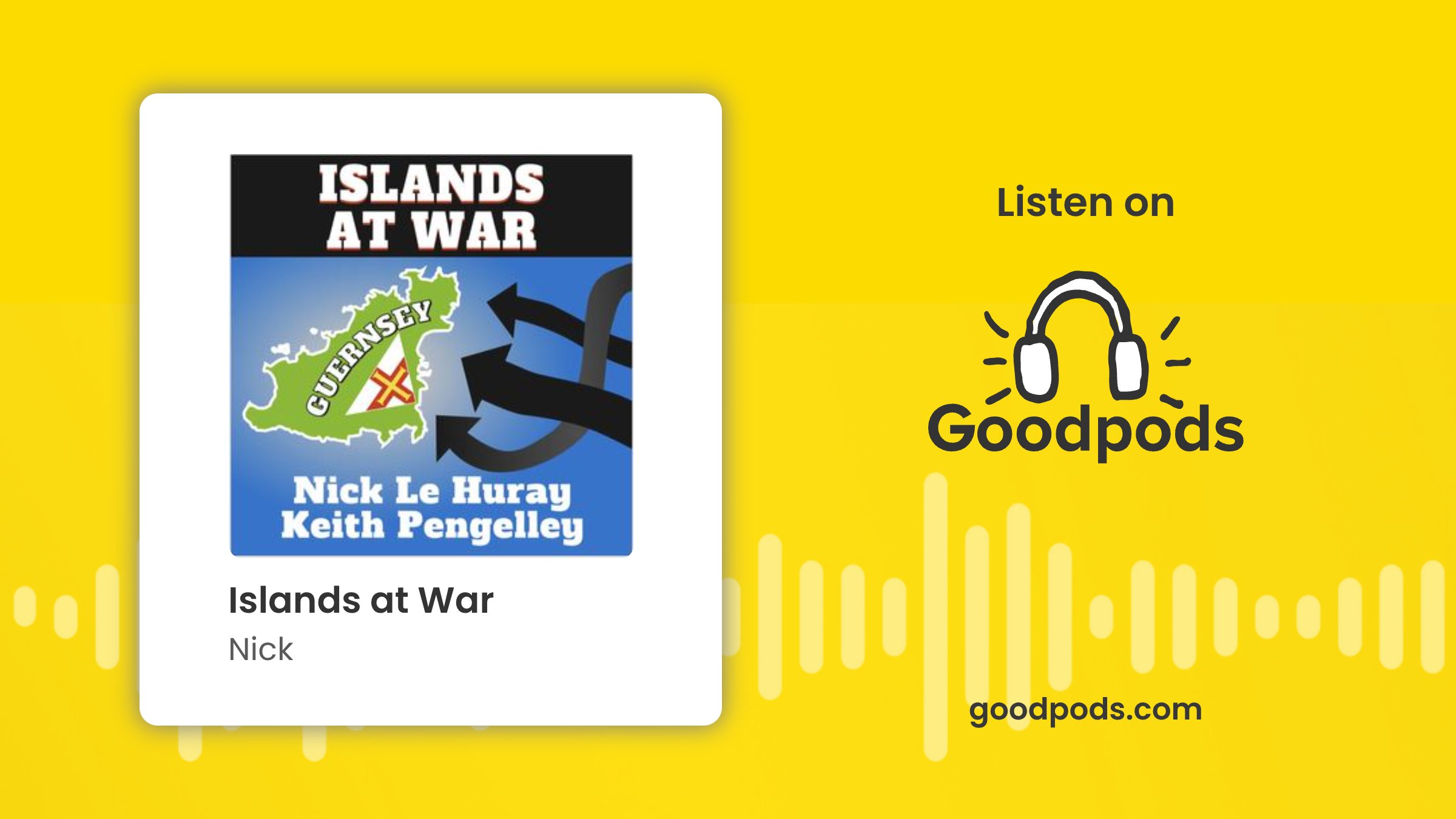 IslandsAtWar's tweet card. A Podcast about the occupation of the Channel Islands by German forces 1940 to 1945. Focusing on personal experiences of those that lived through...