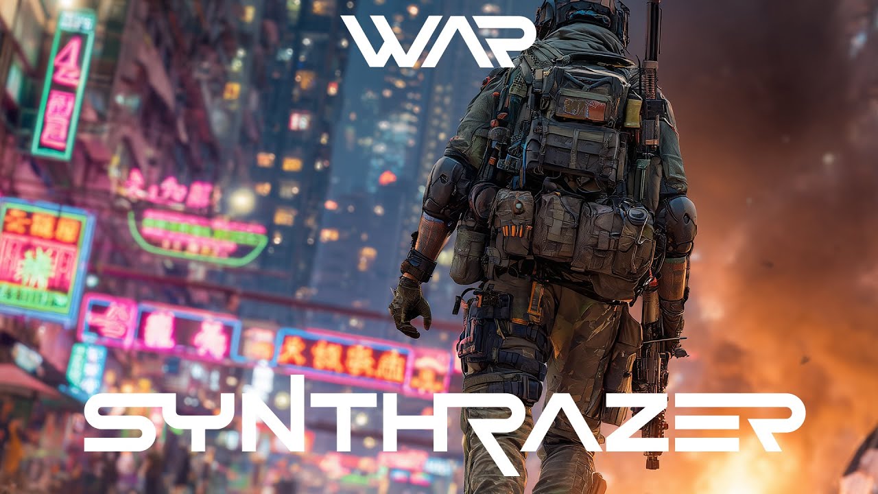 synthrazer's tweet card. War - SYNTHRAZER | Cyberpunk Music | Dark Techno | EBM | Midtempo