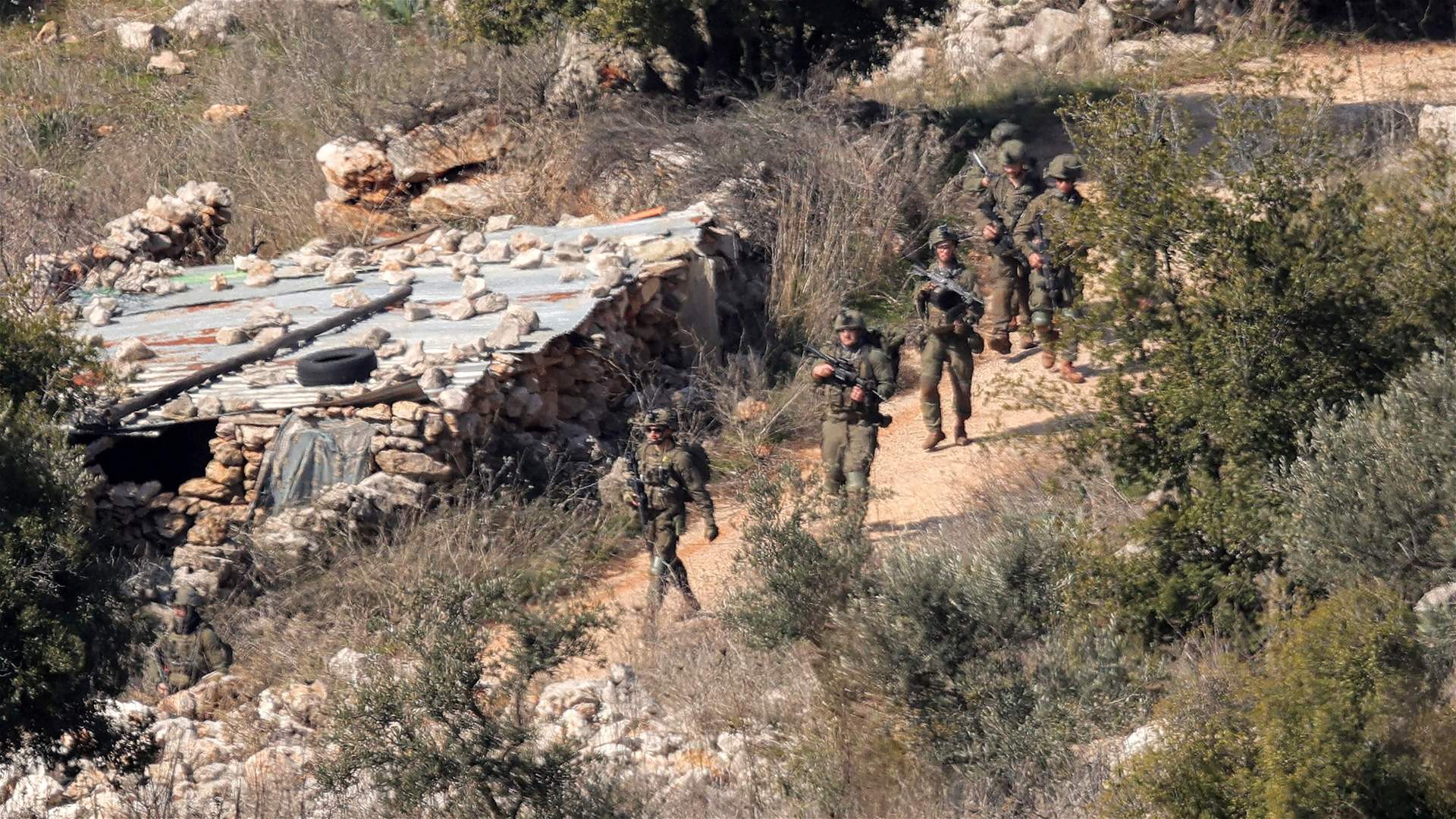 LBCI_News_EN's tweet card. Israeli forces conduct excavation works inside Lebanese territory near Houla