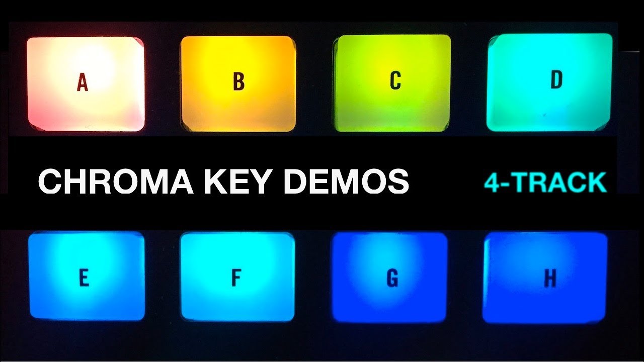 kevnmoore's tweet card. Chroma Key Demos: 03 4-Track
