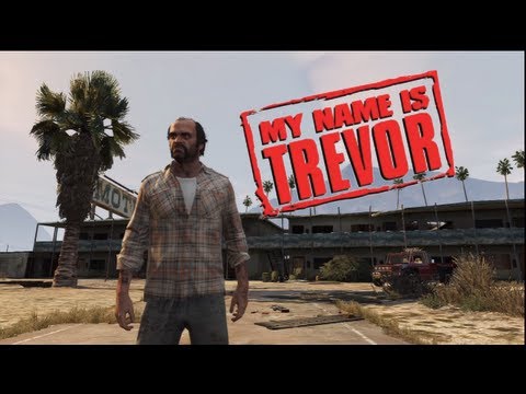 GameBinApp's tweet card. My name is Trevor (GTA V/MY Name is Earl parody)