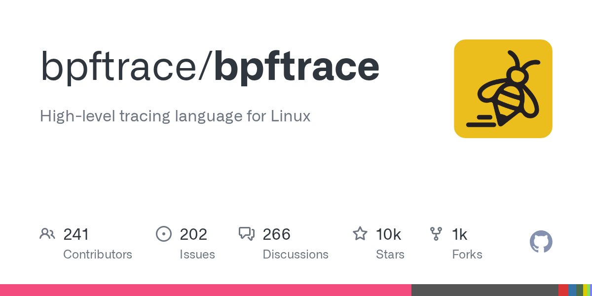 its_shivam_2812's tweet card. High-level tracing language for Linux. Contribute to bpftrace/bpftrace development by creating an account on GitHub.