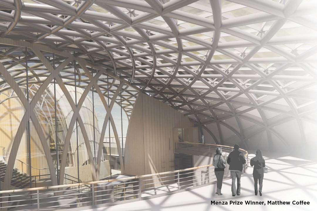 BallStateCAP's tweet card. Third-year architecture students from the Estopinal College of Architecture and Planning compete in the annual MKM Steel competition.