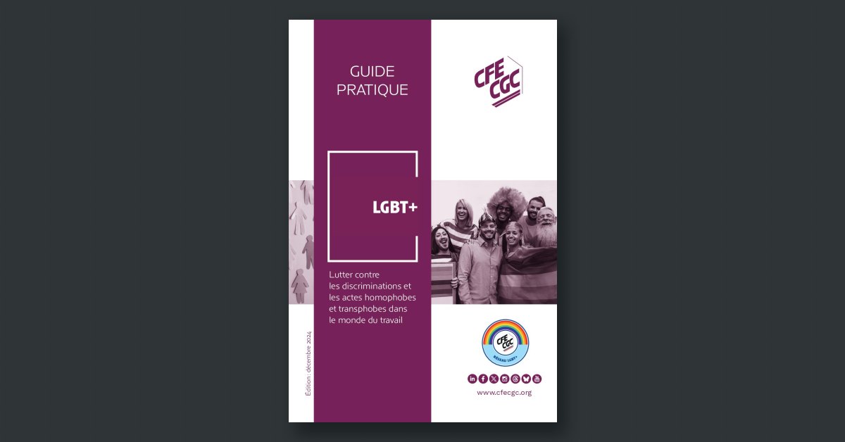 ROTH_CFECGC's tweet card. Guide pratique CFE-CGC : LGBT+