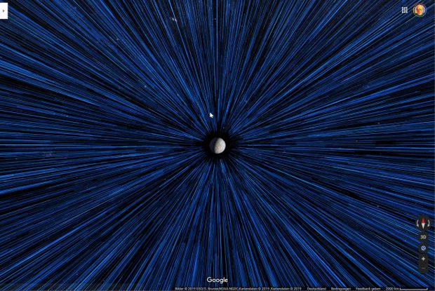 ComputerWissen's tweet card. Wenn ihr auf Google Maps fremde Planeten besucht, könnt ihr zwischen den Sternen mit Hyperspeed wechseln. Es sieht aus wie im Cockpit des Millennium Falcon aus Star Wars: Die visuelle Reise zwischen...