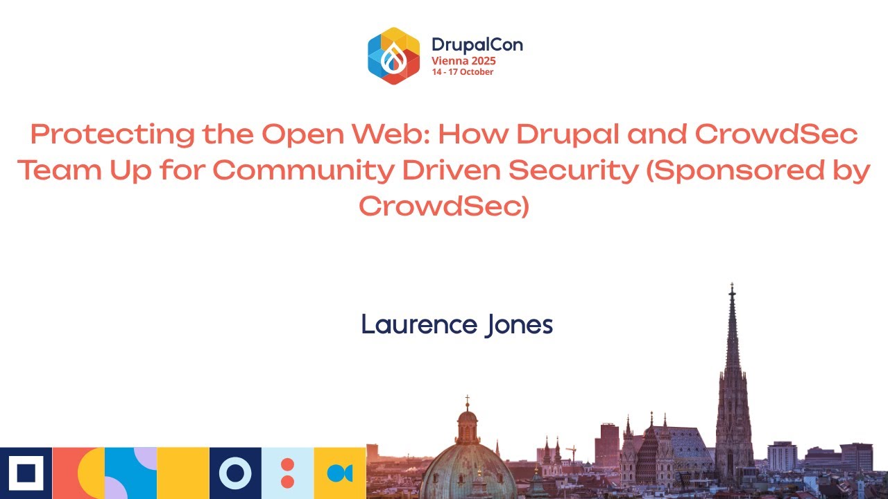 Crowd_Security's tweet card. Protecting the Open Web: How Drupal & CrowdSec Team Up 4 Community...