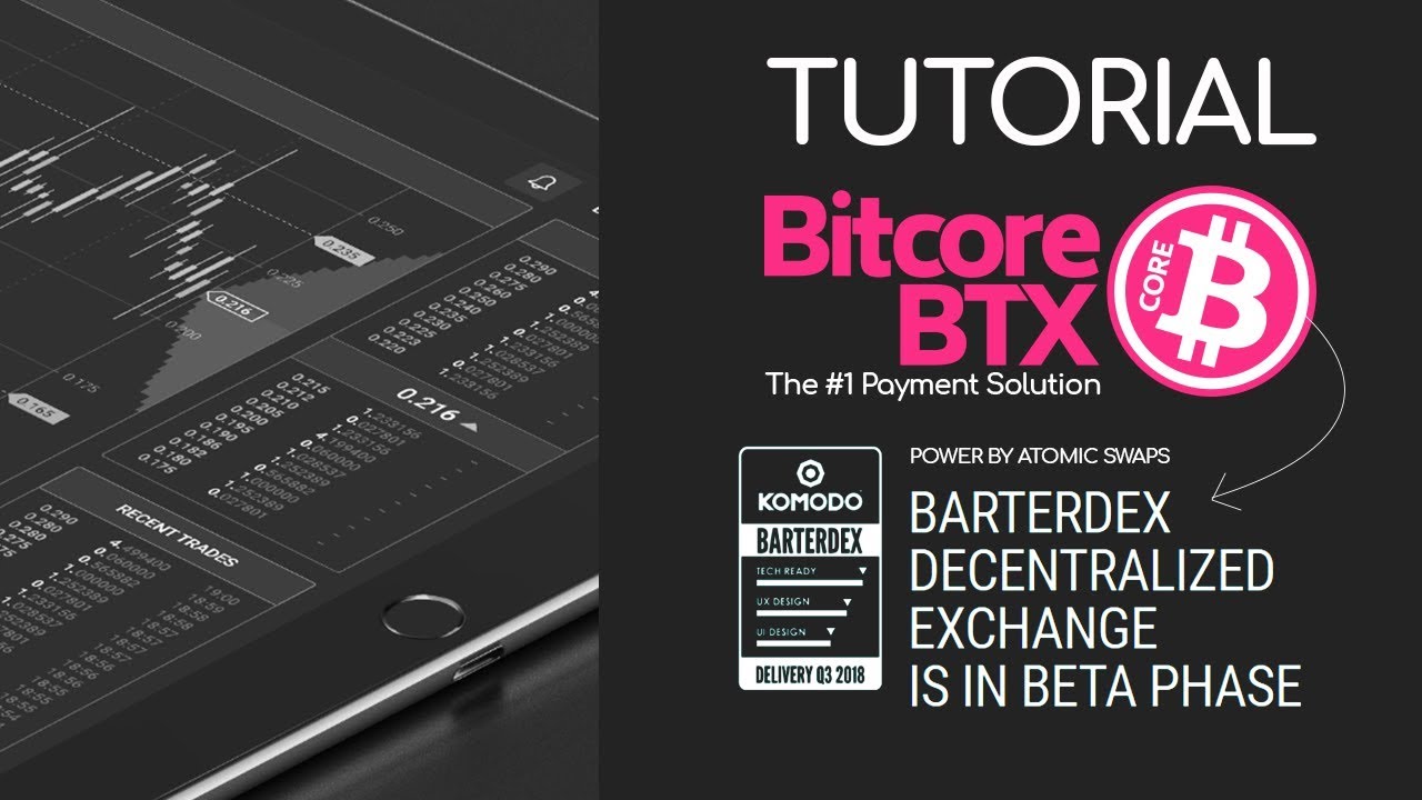 Bitcore_BTX's tweet card. BTX and BarterDEX Integration