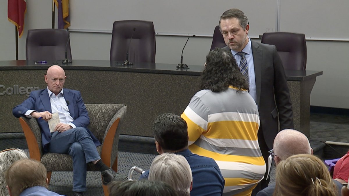 Sky_Islander's tweet card. Senator Mark Kelly held a town hall in Tucson at Pima Community College's District Office on Friday to warn residents of potential Medicaid cuts. He also heard from families who rely on the program.