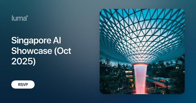 menloresearch's tweet card. Join us for Singapore AI Showcase on Monday, October 6. Bringing AI researchers, builders and founders together with lightning talks, sharing insights,…