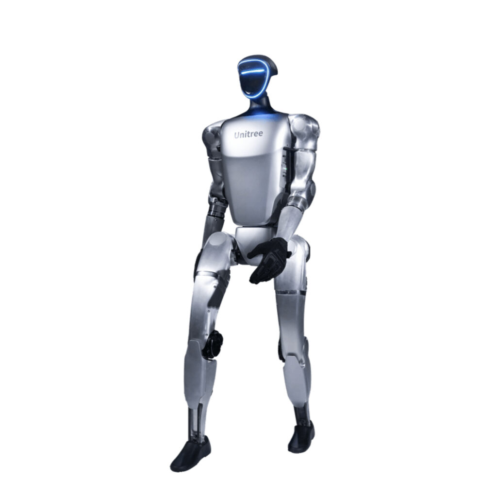 ROSComponents's tweet card. Unitree's G1 is a humanoid with Artificial Intelligence, designed to perform a wide range of movements and tasks thanks to its learning driven by imitation and reinforcement.