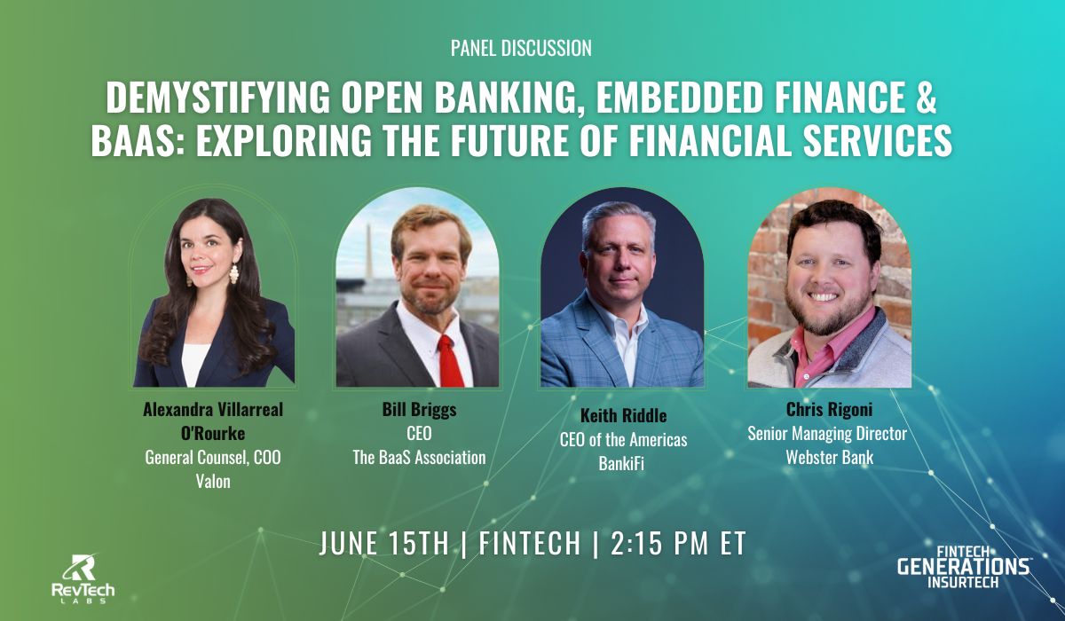 riddle_keith's tweet card. Thanks to RevTech Labs for assembling a tremendous group of panelists, looking forward to the discussion. #embeddedfinance #embeddedbanking #baas Fred Dumas Lindsay Hodges Elle Rushby Sian English