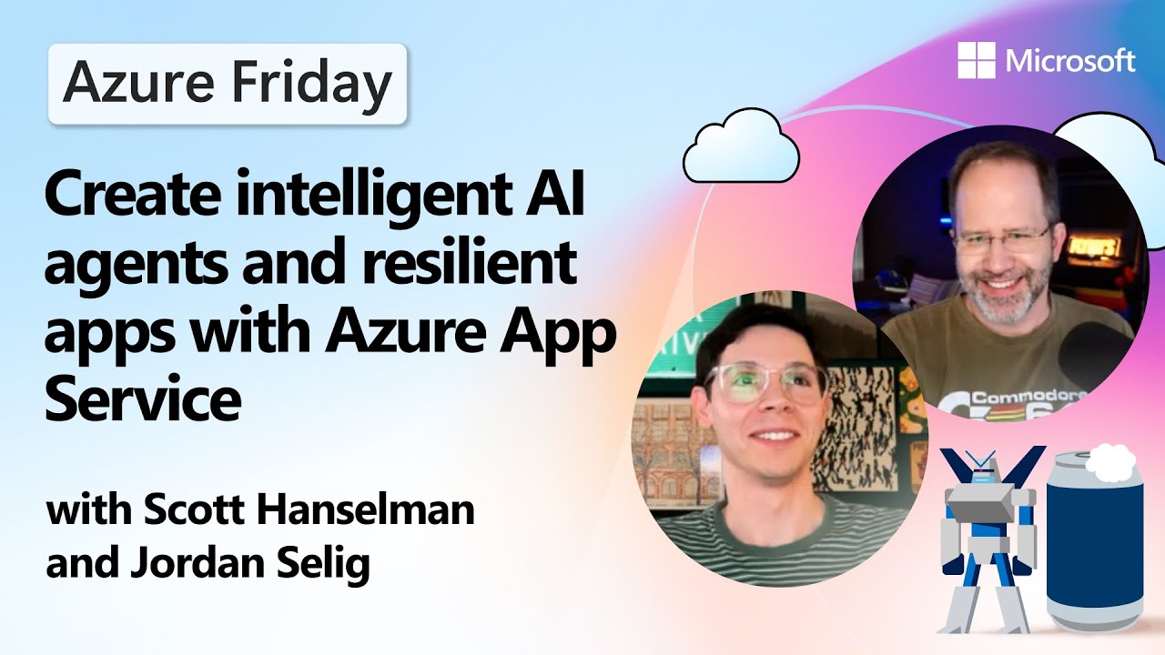 AzAppService's tweet card. Create intelligent AI agents and resilient apps with Azure App Service