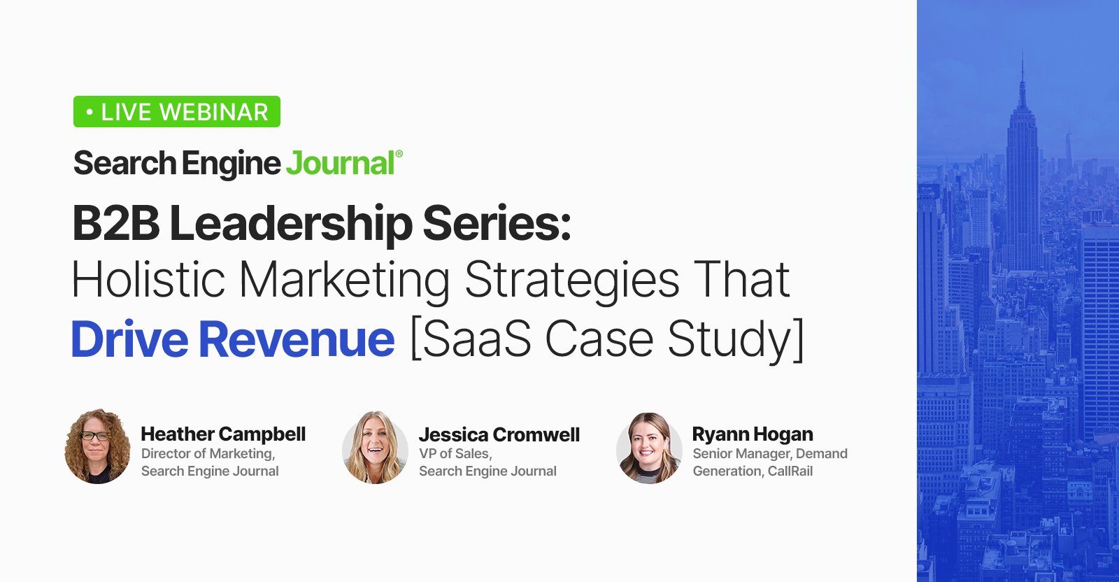 sejournal's tweet card. Discover new B2B strategies to attract customers and keep them interested as our experts show insights for driving demand, lead gen, revenue, and proper attribution. 