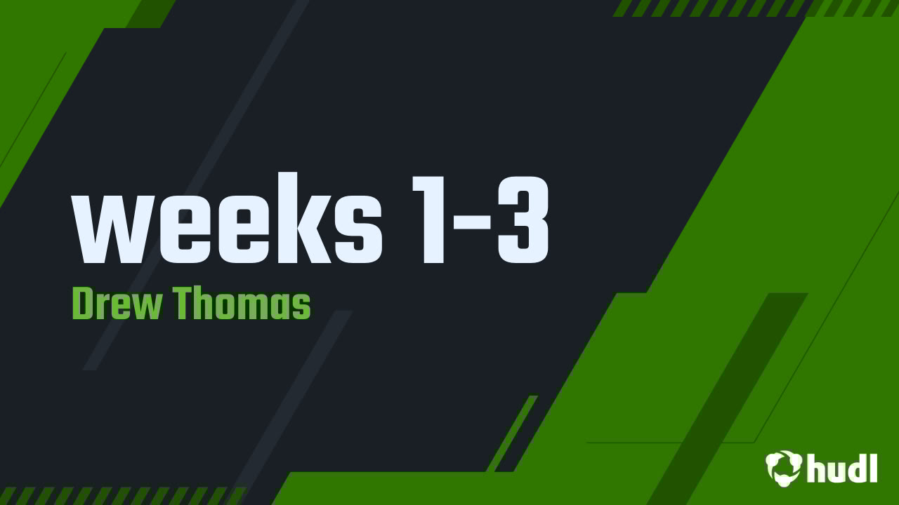 drewthomas1010's tweet card. weeks 1-3