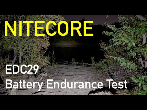 Algorithmist's tweet card. NITECORE EDC29 Battery Endurance Test