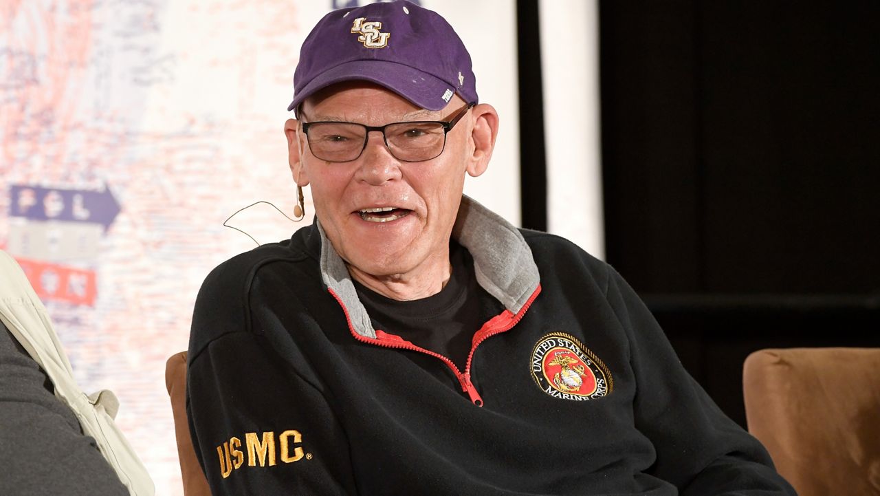 IssuesOn1's tweet card. Carville is the subject of "Carville: Winning is Everything, Stupid"