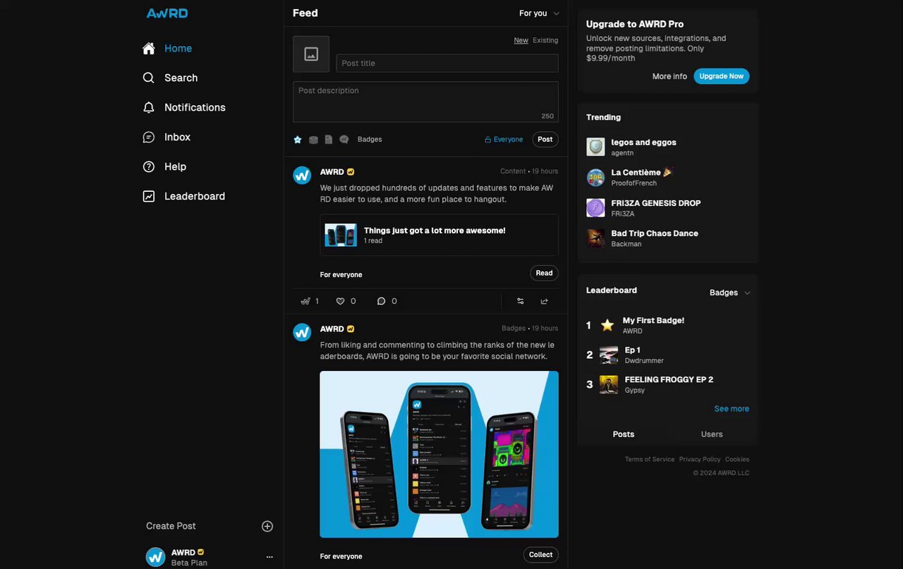 mr0chill's tweet card. WTF is up with AWRD?