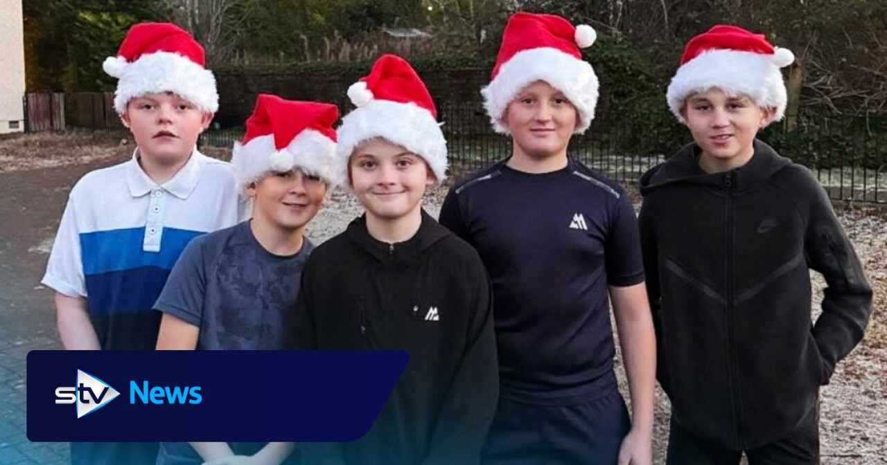 STVNews's tweet card. The five young boys from Scotland 'absolutely' feel like superstars after their rendition of Last Christmas went around the world.