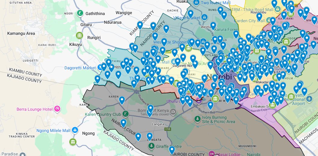 tweetsbybilly's tweet card. IEBC voter registration centres within Nairobi County and its neighbouring areas