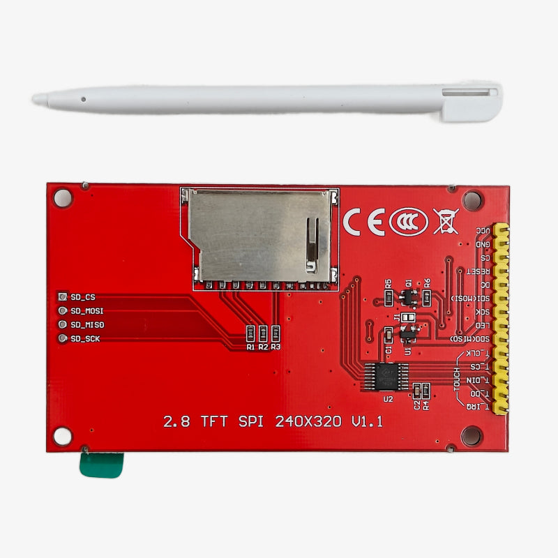 quartzcomponent's tweet card. The 2.8 inch SPI Touch Screen Display Module is a compact TFT display designed for use with microcontrollers such as Arduino, ESP32, STM32, and Raspberry Pi. Featuring a 240×320 resolution and a...