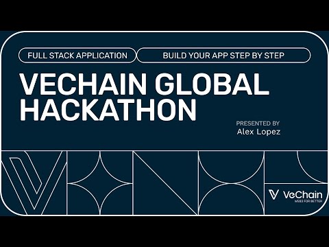 VechainBuilders's tweet card. Developer Hour 5: Full Stack App