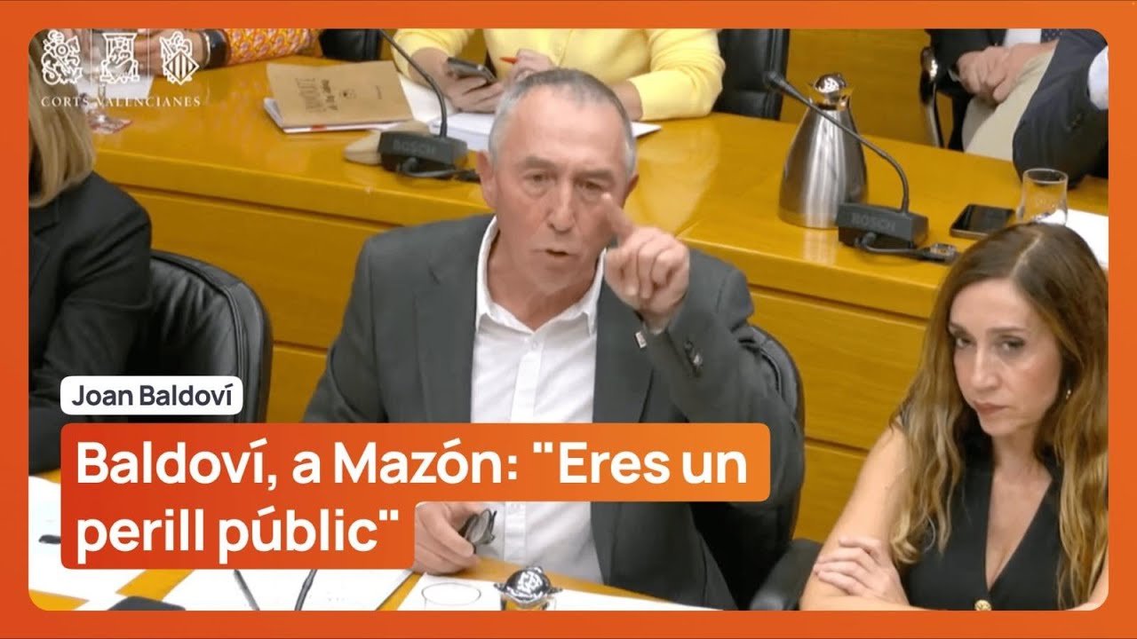 compromis's tweet card. Baldoví, a Mazón: "Eres un perill públic"