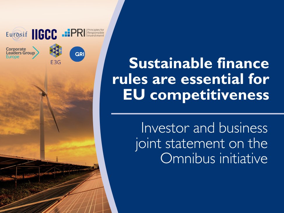 Wikirate's tweet card. 475 organisations are calling on the EU to preserve the EU sustainable finance framework in the context of the Omnibus I initiative.