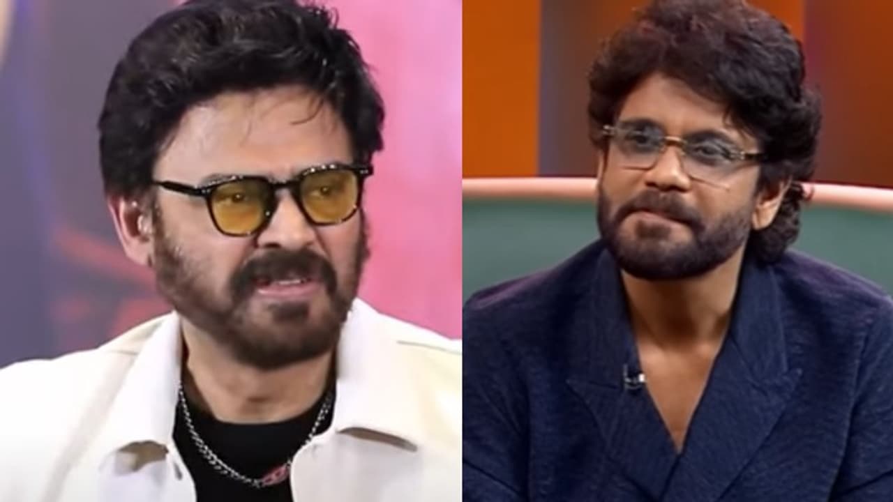 AsianetNewsSN's tweet card. ನಾಗಾರ್ಜುನ ಮತ್ತು ವೆಂಕಟೇಶ್ ಒಟ್ಟಿಗೆ ಪೂರ್ಣ ಪ್ರಮಾಣದ ಒಂದೇ ಒಂದು ಸಿನಿಮಾ ಮಾಡಿಲ್ಲ. ಬಾವ ಮತ್ತು ಬಾಮೈದ ಆಗಿದ್ದರೂ ಒಟ್ಟಿಗೆ ಸಿನಿಮಾ ಮಾಡಿಲ್ಲ. ಆದರೆ ವೆಂಕಿಗಾಗಿ ನಾಗ್ ಒಂದು ಸಿನಿಮಾದಲ್ಲಿ ಮಿಂಚಿದ್ದಾರೆ.