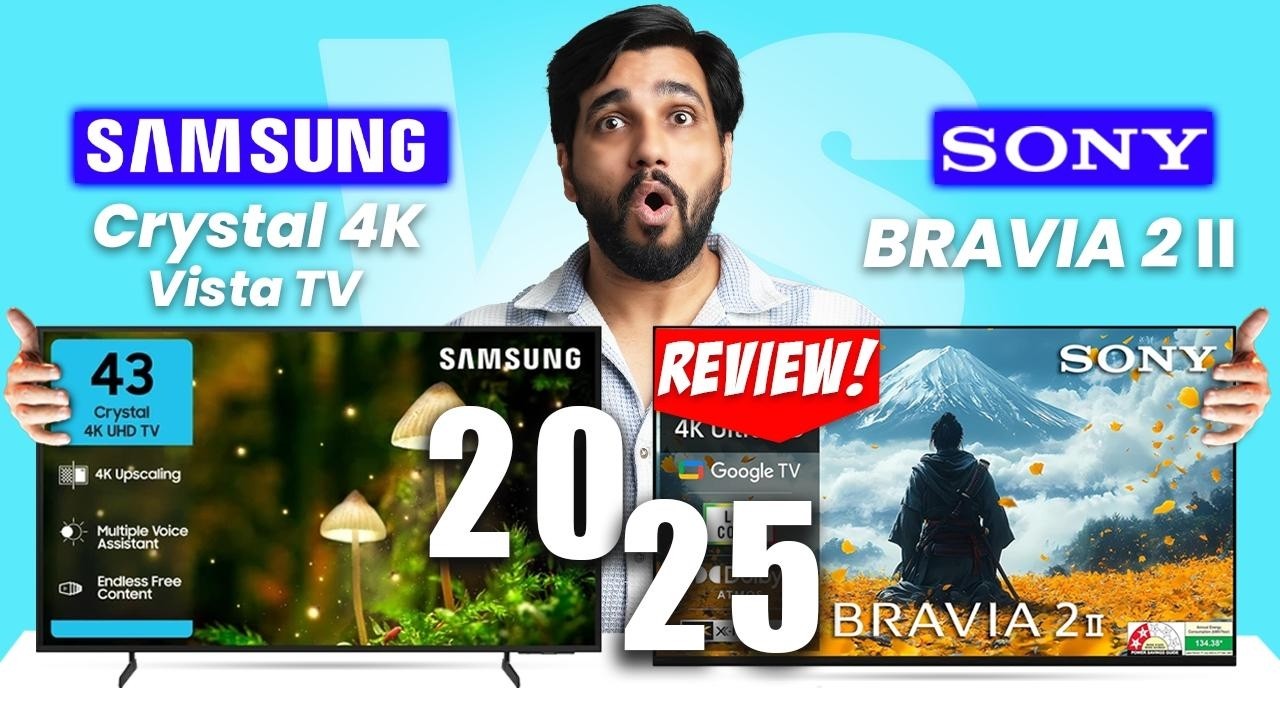 SevenSenseTech's tweet card. Sony Bravia 2 II vs Samsung Crystal 4k Vista 2025:TV Review, Which TV...