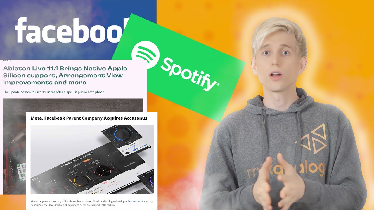 mixanalogcloud's tweet card. Spotify Drama, Facebook Audio Acquisitions, and FREE INSTRUMENTS