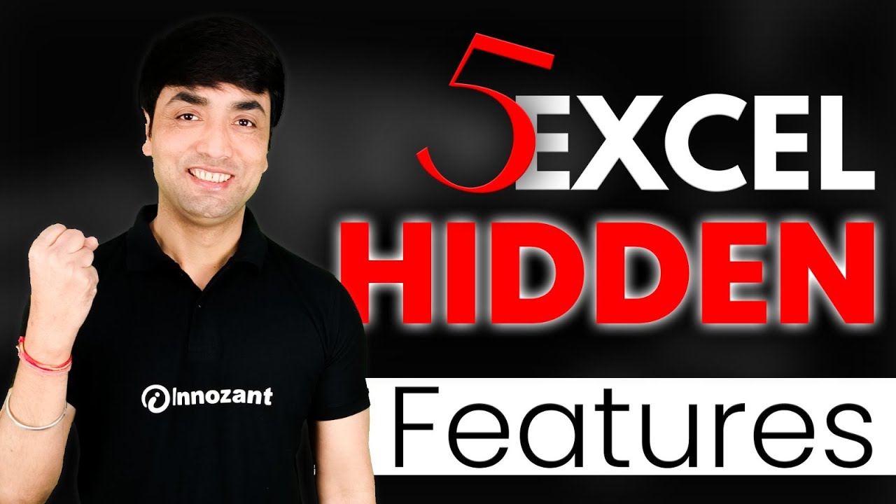 innozant4's tweet card. 5 Excel Hidden Features