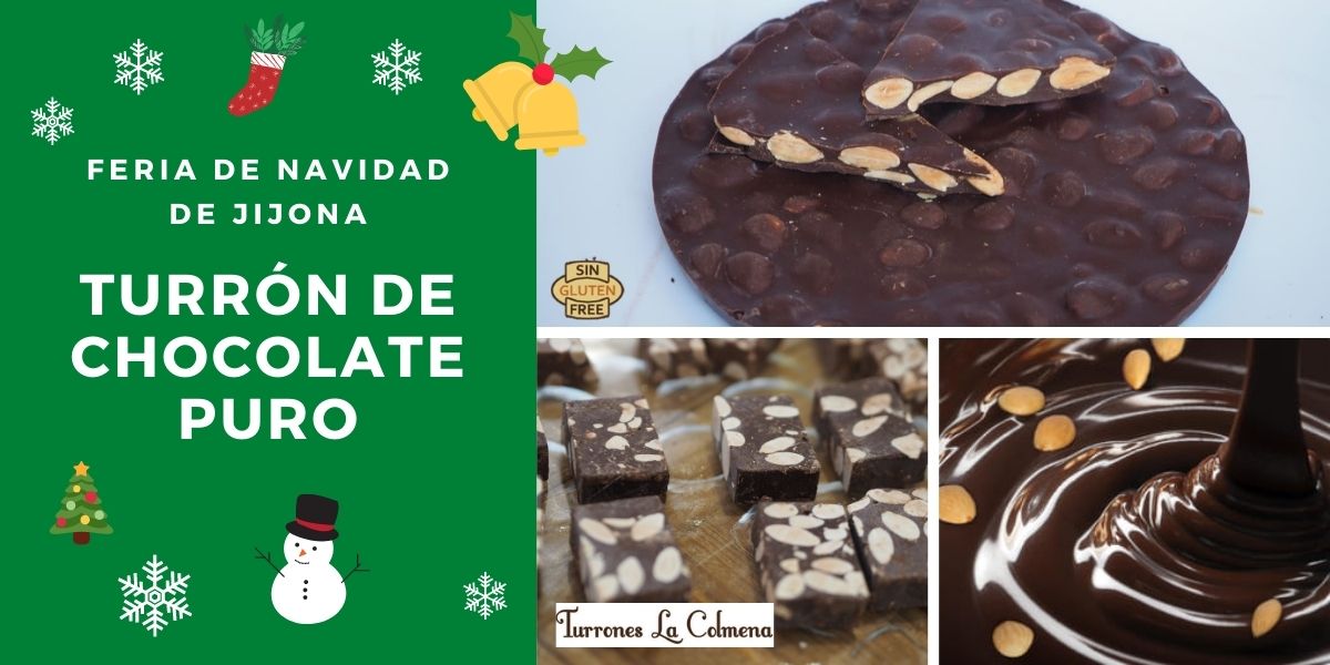 TurronesColmena's tweet card. Elaborado con chocolate de gran calidad y almendra marcona tostada. Sublime.