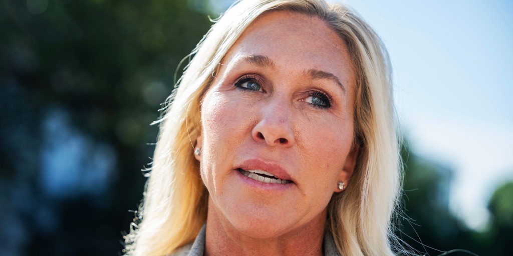 natashakorecki's tweet card. Greene, who has long allied herself with Donald Trump, has been more critical of his policies in recent months. But she dismisses speculation that she's looking to replace him.