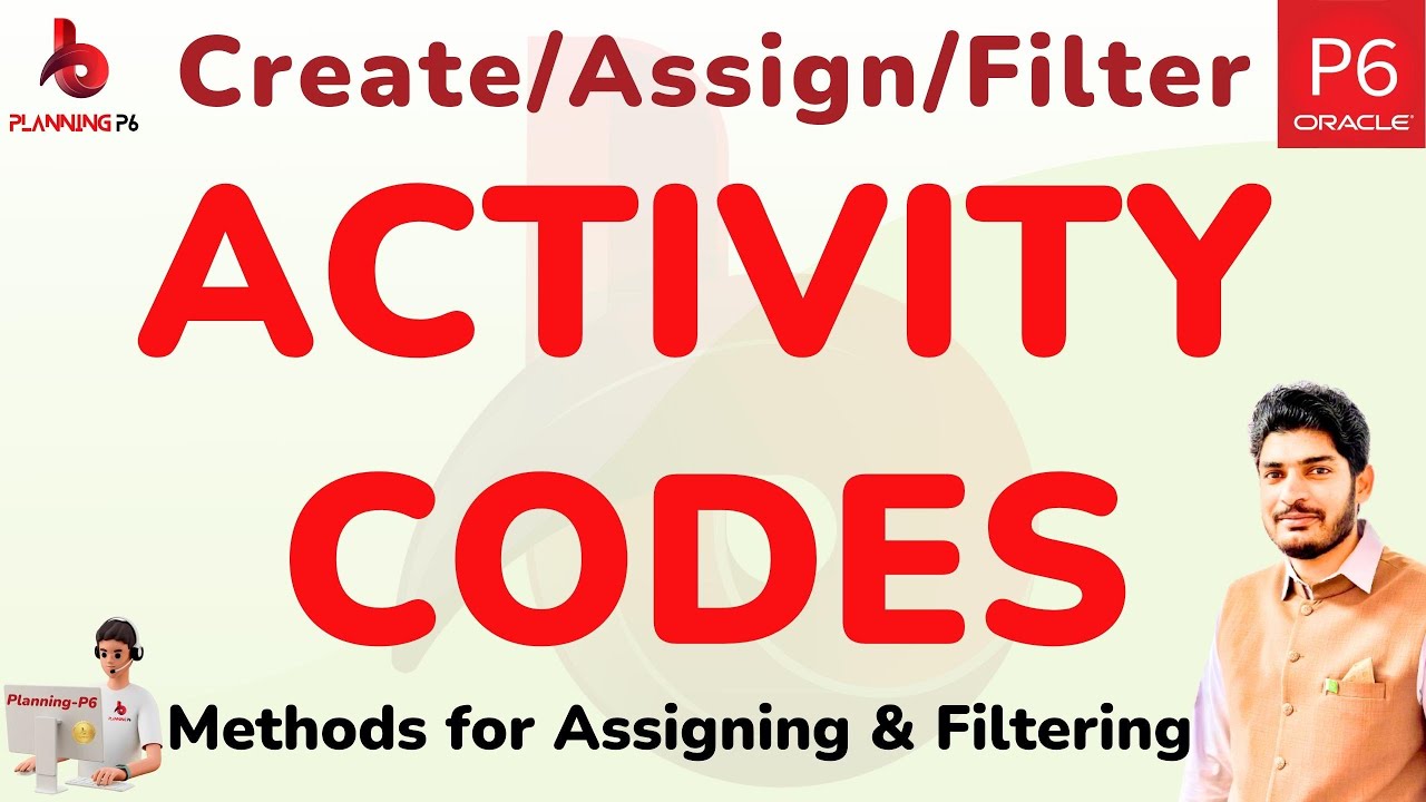 Planningp6's tweet card. How to Create Assign and filter Activity Codes in Primavera P6 |...