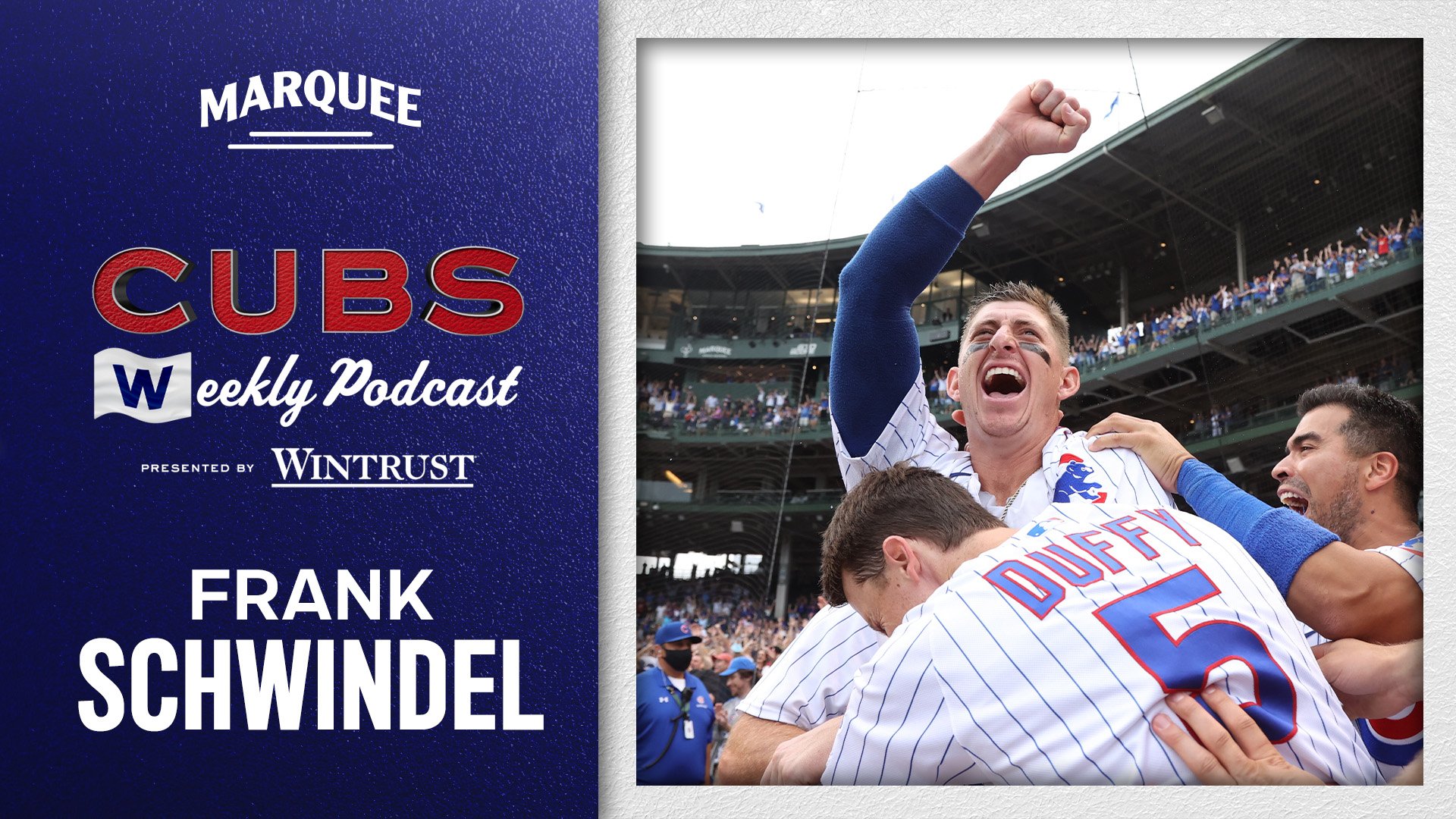 TonyAndracki23's tweet card. On the latest Cubs Weekly Podcast, Frank Schwindel stops by to chat about his career the last couple years and favorite memories of Chicago.