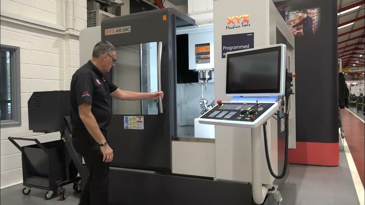 xyzmachinetools's tweet card. Introducing the XYZ 400 UMC 4+1 or 5 axis simultaneous machine.